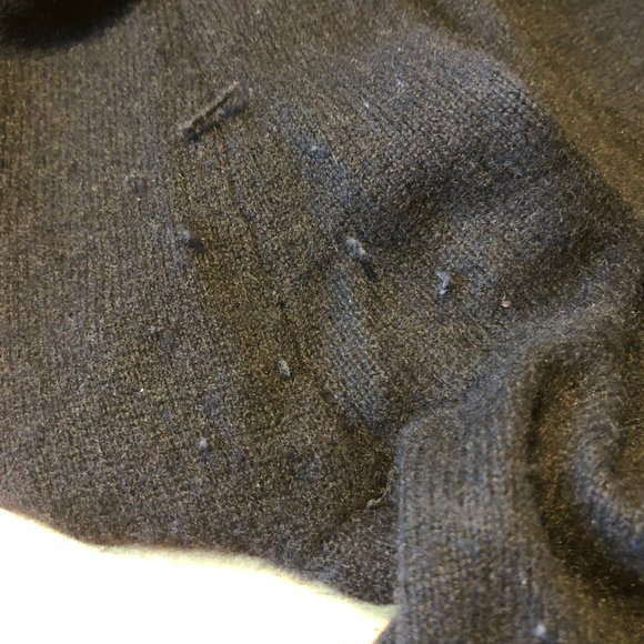 Womens Scoop NYC Black V-Neck Cashmere Knit Sweater S * - Picture 13 of 14